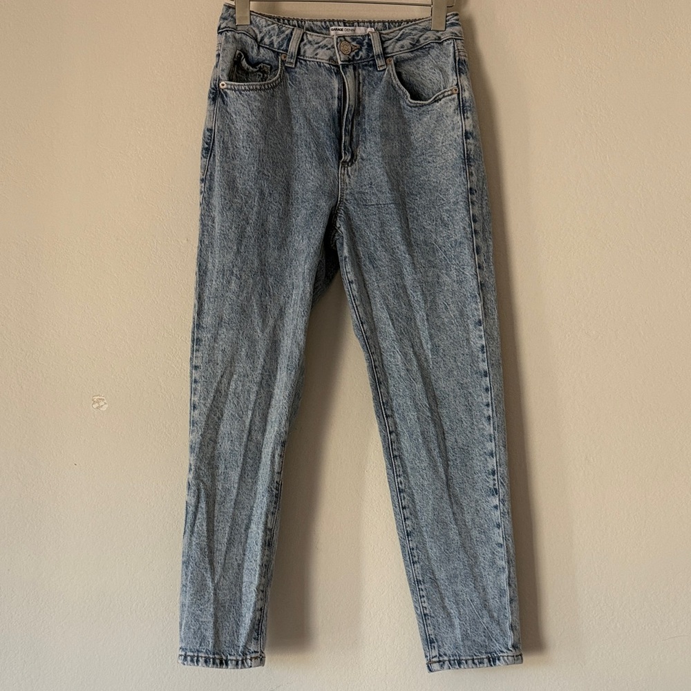 Garage Light Blue Straight Leg Jeans